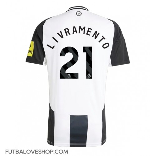 Dres Newcastle United Tino Livramento #21 Domáci 2024-25 Krátky Rukáv